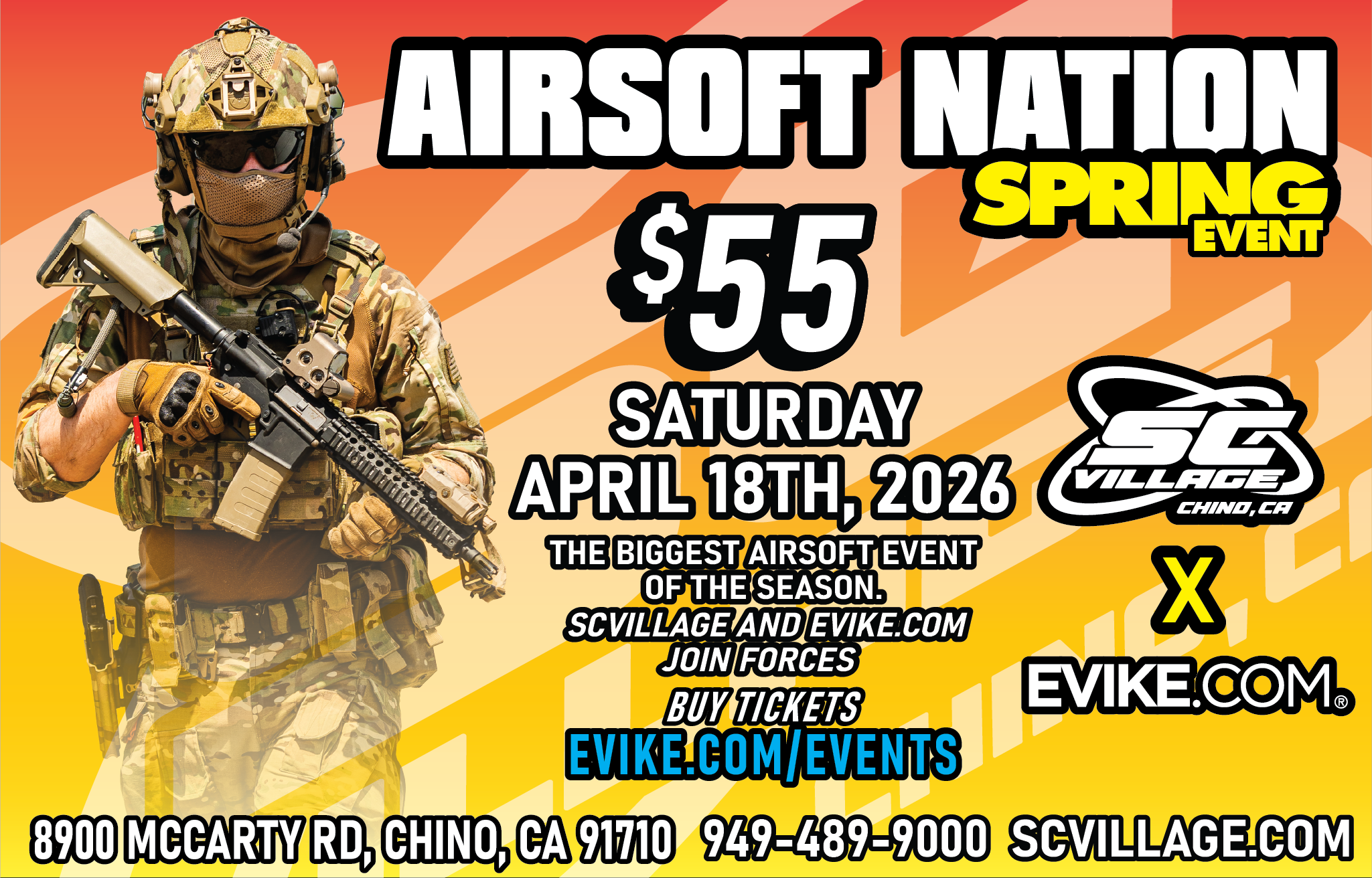 Airsoft Nation Spring - April 18th, 2026 – SC Village Paintball