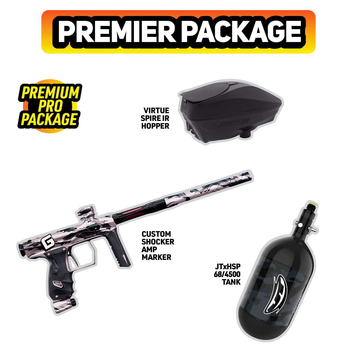 Premier Package Shocker AMP SC Village Paintball & Airsoft Park
