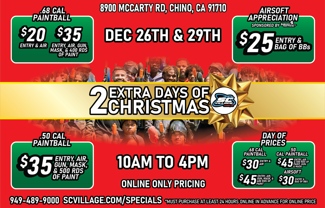 2 Extra Days of Christmas - Dec 26th & 29th