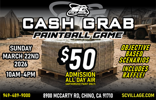 Cash Grab Paintball Game - March 22nd