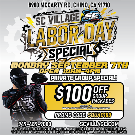 Labor Day Group Special September 7th, 2026