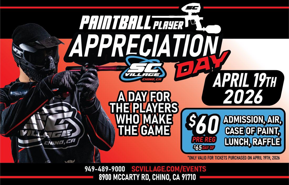 Paintball Player Appreciation Day Special - April 19th