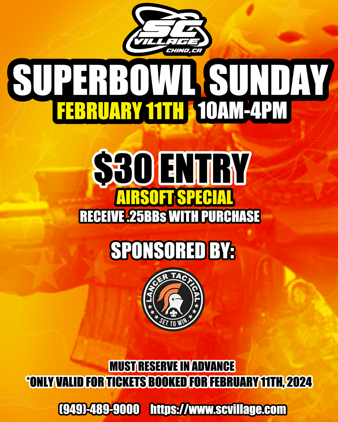 Airsoft Superbowl Sunday