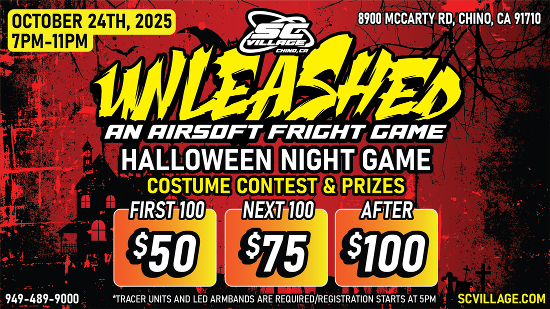 Unleashed and airsoft fright game - October 24th