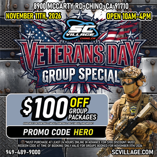 Veterans Day Private Group Special - November 11th, 2026